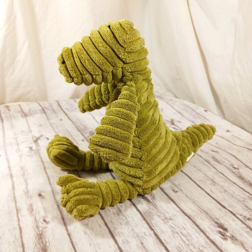 JellyCat Cordy Roy Alligator Green Ribbed Corduroy Plush Stuffed Animal 7.5" - Picture 5 of 12